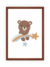 Quadro Infantil - Ursinho Estrela Cadente - comprar online