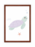 Quadro Infantil Fundo do Mar - Tartaruga - comprar online