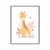 Quadro Infantil Safari - Girafinha Rose 