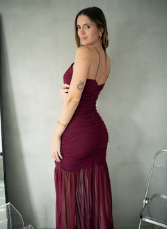 VESTIDO AURA BORDÓ - Nina Na House