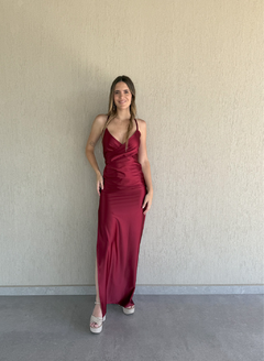 VESTIDO GEORGIA BORDO