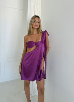 VESTIDO GINEBRA UVA - comprar online