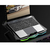 Base para notebook reclinable led rainbow y regulacion de fans - comprar online