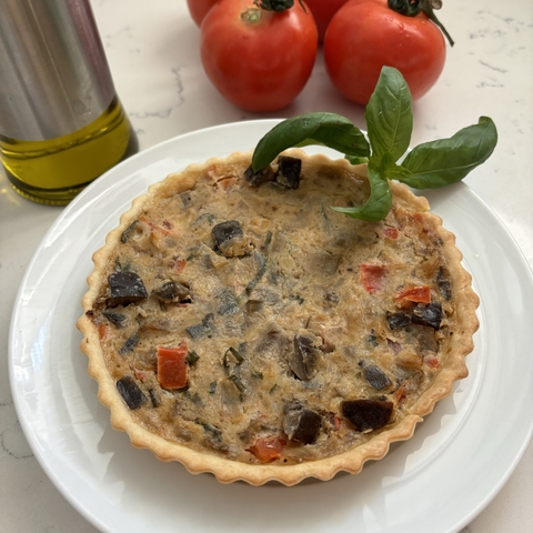 Tarta Caprese de Berenjenas en Masa Integral (1 porc. x 330gr)