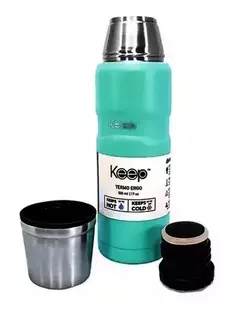 TERMO ERGO 500ML VERDE AGUA - Helena - Hogares con alma