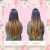 MEGA HAIR ADESIVO CABELO BIO VEGETAL LEVE ONDAS CHOCOMEL 50/55/60/65/70 CM - 4 TIRAS - comprar online
