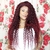 LACE FRONT HD 13X4 CACHEADA VIRGINIA MARSALA - BIO PROTEÍNA