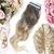MEGA HAIR ADESIVO CABELO FIBRA PREMIUM ONDULADO OMBRE LOIRO 60/65/70 CM - 2 TIRAS
