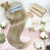 MEGA HAIR ADESIVO DE SILICONE CABELO BIO VEGETAL LOIRO MESCLADO CLARO LISO 50/55/60 CM - 2 TIRAS - Bella Hair