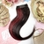 APLIQUE TIC TAC INVISÍVEL LATERAL LISO CASTANHO COM LUZES MARSALA - FIBRA PREMIUM (4 TELAS) - Bella Hair