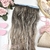 MEGA HAIR ADESIVO CABELO FIBRA PREMIUM ONDULADO LOIRO ACINZENTADO ESCURO 60/65/70 CM - 2 TIRAS - loja online