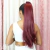 RABO DE CAVALO LISO SKY OMBRE MARSALA 70 CM - BIO VEGETAL - comprar online