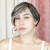 PERUCA OLGA CASTANHO COM LUZES LOIRO - FIBRA PREMIUM
