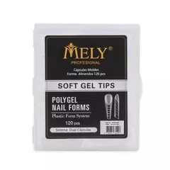 CAPSULAS MOLDE SISTEMA DUAL FORMA ALMENDRAS X120PCS MELY 31298