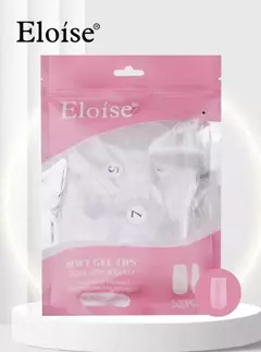 TIPS SOFT GEL ELOISE PRELIMADO CUADRADO 500U 10557