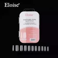 TIPS SOFT GEL ELOISE PRELMADO CUADRADO 120U 10434