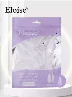 TIPS SOFT GEL ELOISE PRELIMADO STILETTO 500U 10540