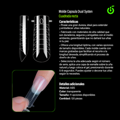 CAPSULA DUAL SYSTEM CUADRADA RECTA CHERIMOYA BH001241