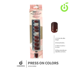 Imagen de PRESS ON COLORS CHERIMOYA 24PCS COFFIN/CUADRADO/ALMENDRA