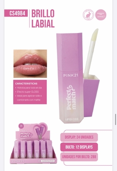 LABIAL GLOSS SUPER GLOSSY PINK21 CS4984/66721 - comprar online