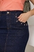 Saia Secretaria Jeans C/Aplicação Mix-Nativa Moda Evangelica - loja online
