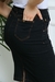 Saia Jeans Preta C/Aplicação Secretária - Mix Nativa - loja online