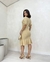 Vestido Feminino Midi Tubinho Manga Bufante Malha Lese na internet