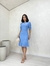 Vestido Feminino Midi Tubinho Manga Bufante Lese Elegante - loja online