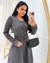 Vestido Godê Midi Inverno Botões Manga Longa Moda Evangélica na internet