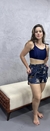 Short Feminino em Malha - Barco à Vela Azul Marinho na internet