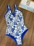 Maiô Body Dupla Face - Mar Azul