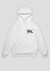Moletom Canguru "Ascend to Transform" Branco - Whats Poppin Supply - O melhor do Streetwear!
