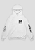 Moletom Canguru "Black Hole" Branco - comprar online