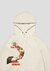 Moletom Canguru "The Pain" Off White na internet