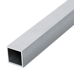 Caño Cuadrado Aluminio Tubo 12,7 X 1,25 X 1 Metro