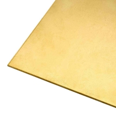 CHAPA DE LATÓN 0,5 MM X 600 MM X 2000 MM RECOCIDA