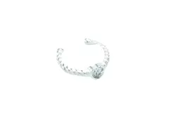 Piercing Fake Torcido Coração Prata 925