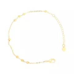 Pulseira com Bolinhas Intercaladas Semijoia Ouro 18K na internet