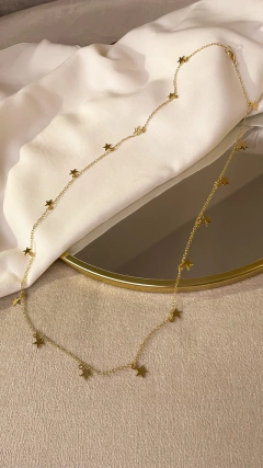 Colar Longo Estrelas Lisas na internet