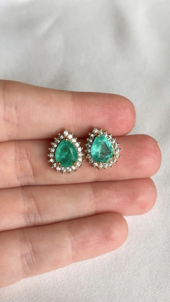 Brinco Gota Cravejada