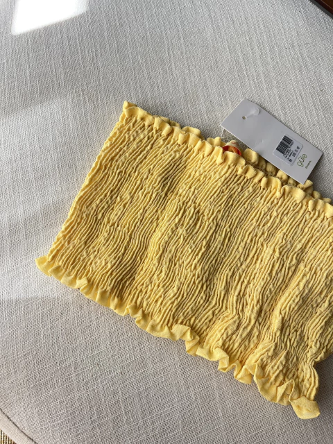 top gule franzido Elastex - comprar online