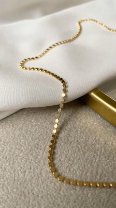 Colar longo Plaquinhas Lisas 70cm - comprar online