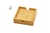 Set de 4 portavasos con base en bamboo en internet