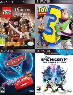 CARS 2 + MICKEY EPIC 2 + TOY STORY 3 + LEGO PIRATAS