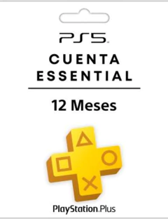 PSN PLUS ESSENTIAL 12 MESES CUENTA PRINCIPAL PS5 - comprar online