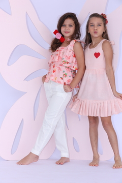 Vestido Anabela Coração Vermelho