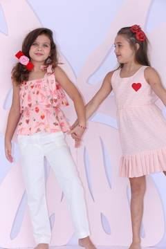 Vestido Anabela Coração Vermelho - Charlou