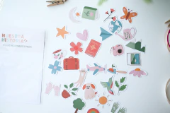 Sticker sueltos Ilustraciones "Nuestra Historia" en internet