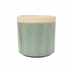 Maceta Chevron Verde