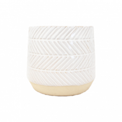 Maceta Zigzag Blanca